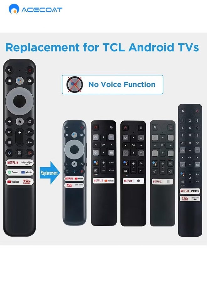 ACECOAT Replacement Universal Remote Control For TCL Mini-LED QLED 4K UHD Smart TV 75R646 65R646 55R646 75S546 65S546 55S546 50S546 43S446 50S446 55S446 65S446 75S446 85S446(No Voice Control) - Image 4