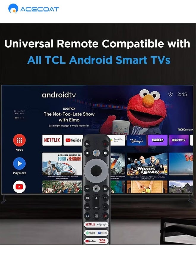 ACECOAT Replacement Universal Remote Control For TCL Mini-LED QLED 4K UHD Smart TV 75R646 65R646 55R646 75S546 65S546 55S546 50S546 43S446 50S446 55S446 65S446 75S446 85S446(No Voice Control) - Image 3