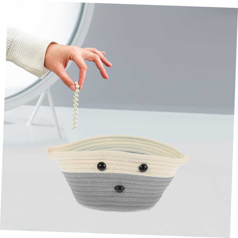 Cotton Rope Storage Basket For Desk Organization And Home Decoration Space Saving Design - Image 5