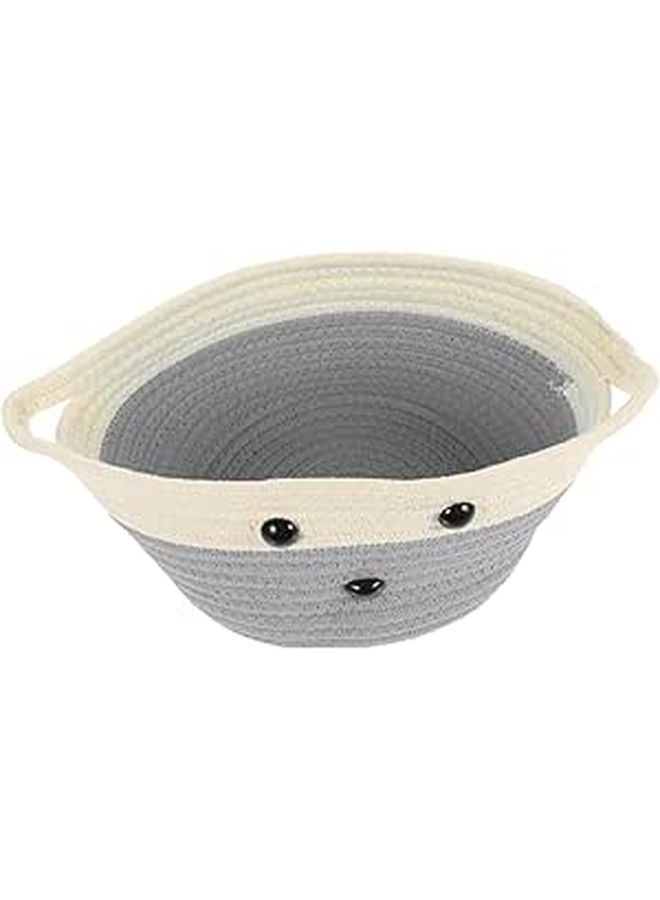 Cotton Rope Storage Basket For Desk Organization And Home Decoration Space Saving Design - Image 1