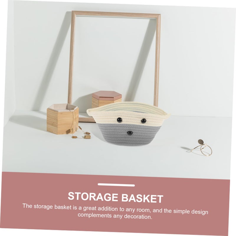 Cotton Rope Storage Basket For Desk Organization And Home Decoration Space Saving Design - Image 3