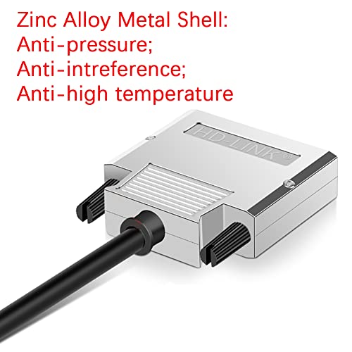 ANMBEST DB15 VGA Solderless Breakout Connector with 5Ft 24AWG Replacement Cable, Metal Shell 3+9 DB15 3Row Serial Plug to 15-Pin Port Terminal Female Adapter Connector Breakout Board - Image 2