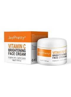 JoyPretty Vitamin C Face Cream Face Moisturizer & Pore Minimizer Brightening Cream For A Youthful Glow Vitamin C Cream For Women That Reduce Wrinkles Hydrating Face Cream 50g  - Image 1