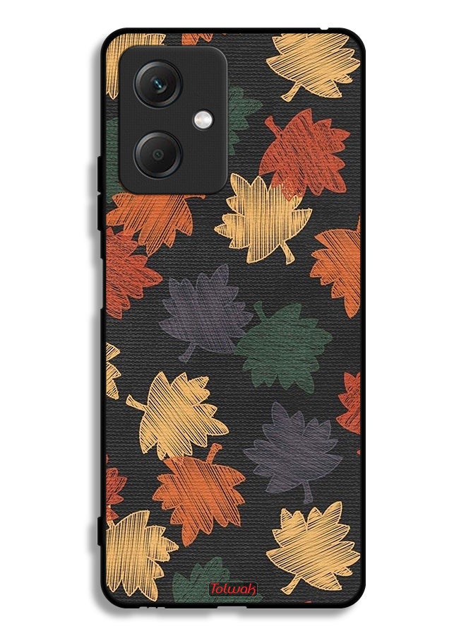 Tolwak Xiaomi Redmi Note 12 Protective Case Cover Autumn Leaves Art - Image 2