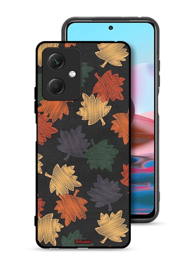 Tolwak Xiaomi Redmi Note 12 Protective Case Cover Autumn Leaves Art - Image 1