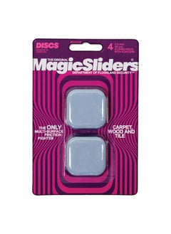 Magic Sliders 4-Piece Adhesive Sliding Discs Grey 45mm 4045  - Image 1