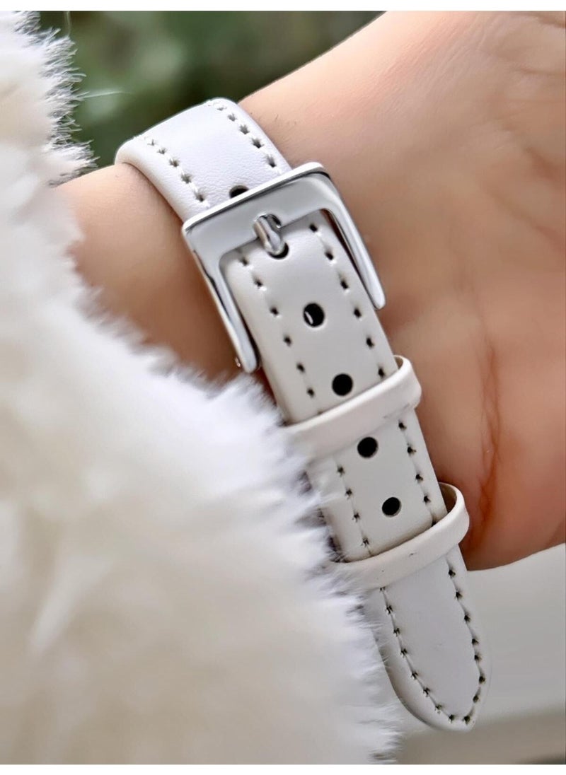 Q&Q Minimal Elegant Thin Case Numeral Women's Leather Band Wristwatch  - Image 3