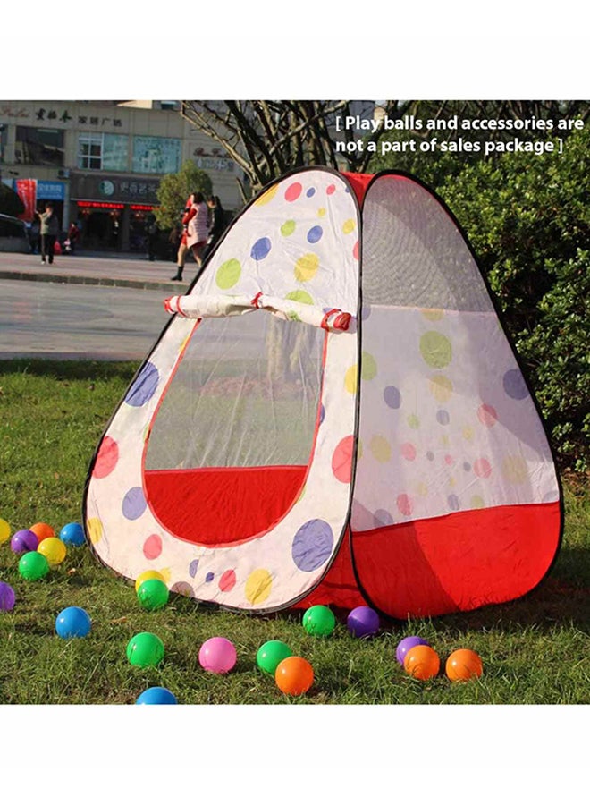 Loquat Polka Dot Printed Folding Tent With Ball Set 78x 78x 98cm - Image 4