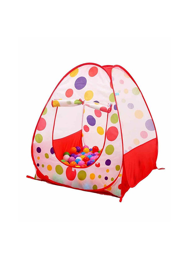 Loquat Polka Dot Printed Folding Tent With Ball Set 78x 78x 98cm - Image 1