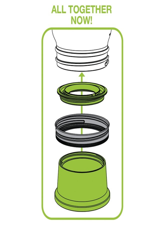 Jarware Herb Saver Lid for Wide Mouth Mason Jars, Green - Image 4