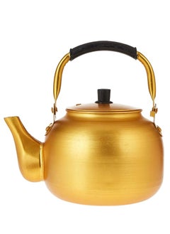Ayda Gold Kettle 1.5 Litre | Stove Top Tea Kettle | Yellow Karak Kettle | Aluminium Coffee Pot Ideal for Home Office and Camping 