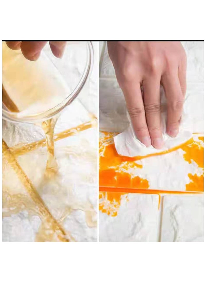 LINGWEI 10PCS 3D Brick Wall Stickers PE Foam Self Adhesive Wallpaper Removable and Waterproof Art Wall Tiles For Bedroom Living Room Background TV Decor - Image 4