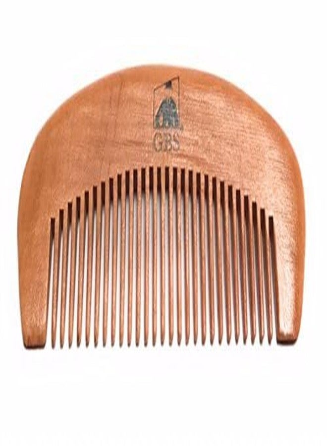 G.B.S 3n1 Professional Men's Beard and Mustache Trimming Styling 4" Scissors Beard Wood Comb and Mustache Comb - Image 4