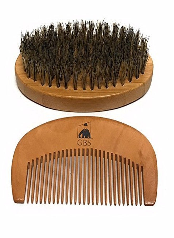 G.B.S 3n1 Professional Men's Beard and Mustache Trimming Styling 4" Scissors Beard Wood Comb and Mustache Comb - Image 2