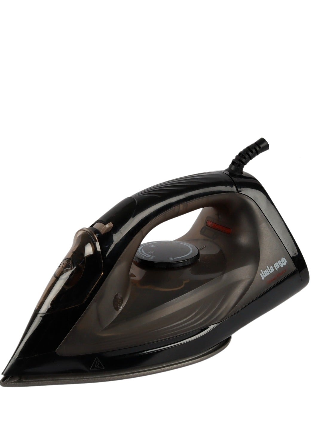 Steam iron for garments with a non-stick base, featuring steam and dry ironing functions, adjustable steam control - power 1600 watts