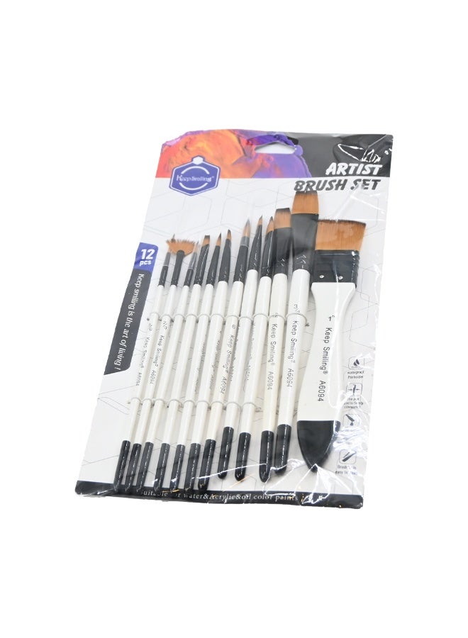 Paintbrush Set (12 Brushes)