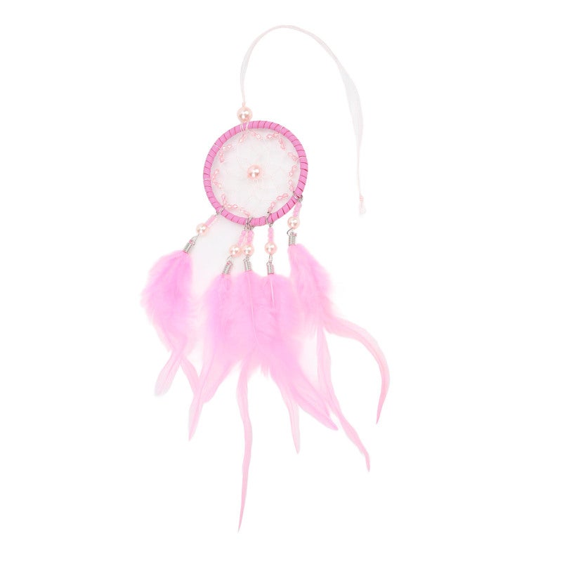 Dreamcatcher Premium Metal Feather Hanging Dreamcatcher - Durable Handmade Dreamcatcher for Car Rearview Mirror Home Decor - Image 1