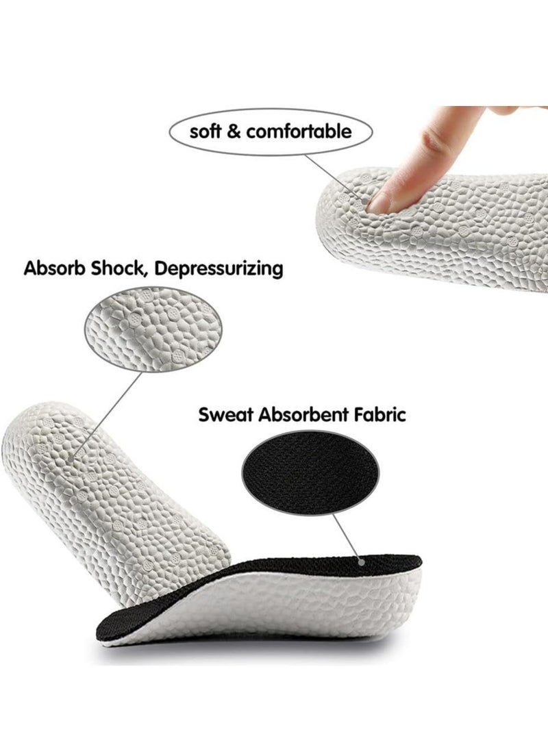 GUDOO 1 Pair Inner Height Increasing Insole 2.5cm Heel Lift Foot Pads Invisible Hidden Soft Heel Cushion Inserts Insoles Breathable Sports Shock Absorption Half Cushion Insoles for Men Women - Image 3