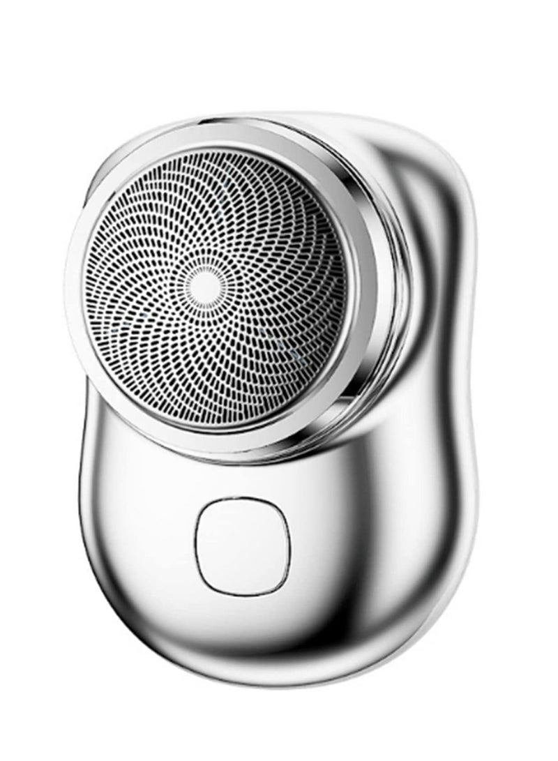 Generic Mini-Shaver Portable Electric Shaver Mini Electric Razor Shavers for Men Rechargeable Shaver Easy One-Button Use Suitable for Home Car Travel  - Image 1