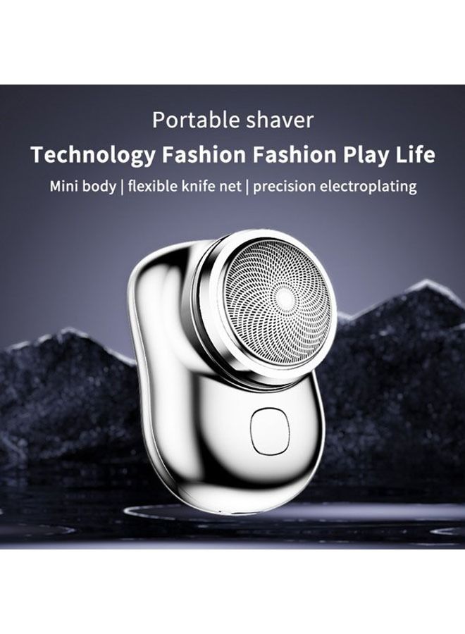 Generic Mini-Shaver Portable Electric Shaver Mini Electric Razor Shavers for Men Rechargeable Shaver Easy One-Button Use Suitable for Home Car Travel  - Image 2
