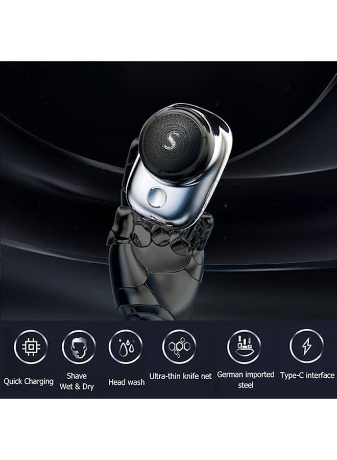 Generic Mini-Shaver Portable Electric Shaver Mini Electric Razor Shavers for Men Rechargeable Shaver Easy One-Button Use Suitable for Home Car Travel  - Image 3