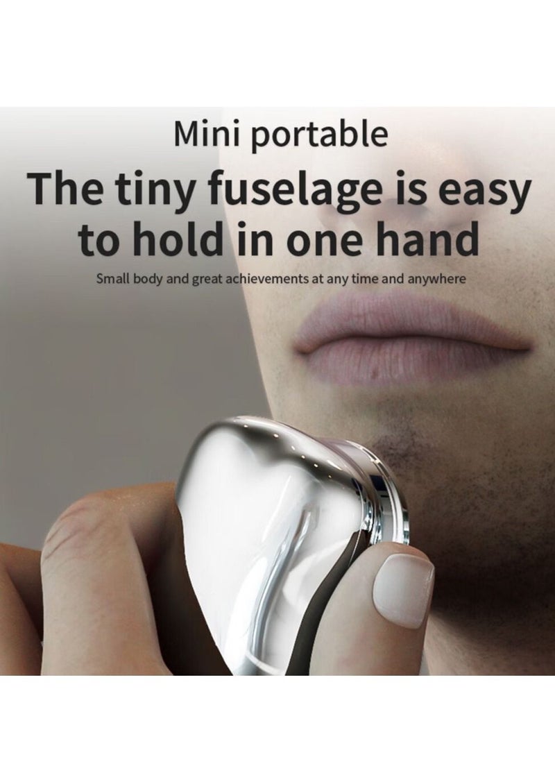 Generic Mini-Shaver Portable Electric Shaver Mini Electric Razor Shavers for Men Rechargeable Shaver Easy One-Button Use Suitable for Home Car Travel  - Image 4