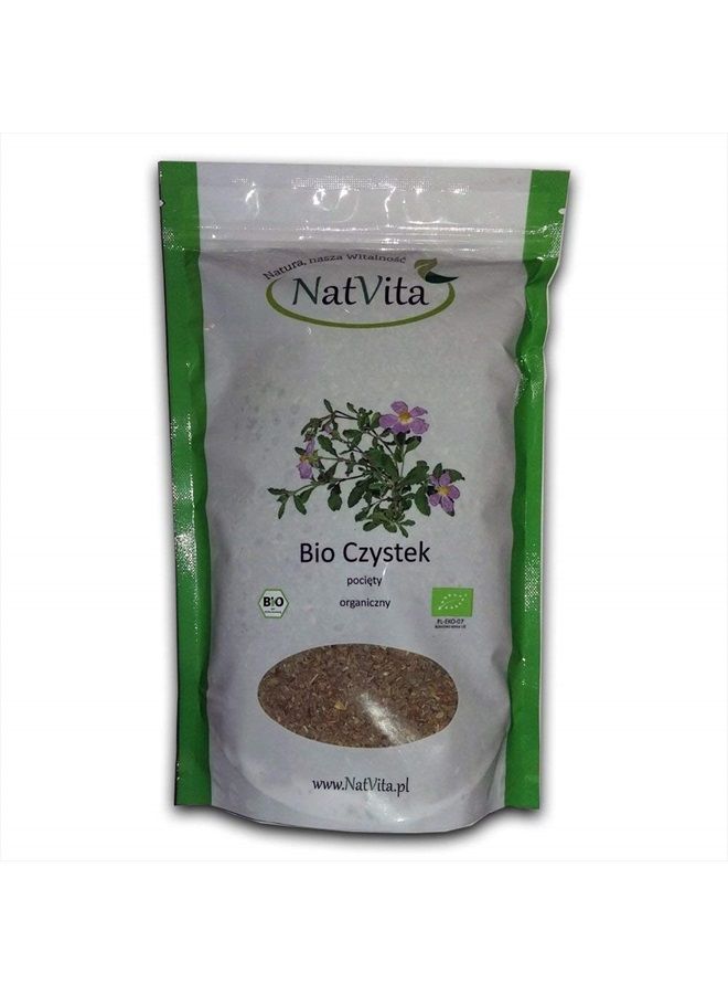NatVita Organic Cistus Incanus - Rock Rose - Czystek 250g 0.55lb - Turkey 