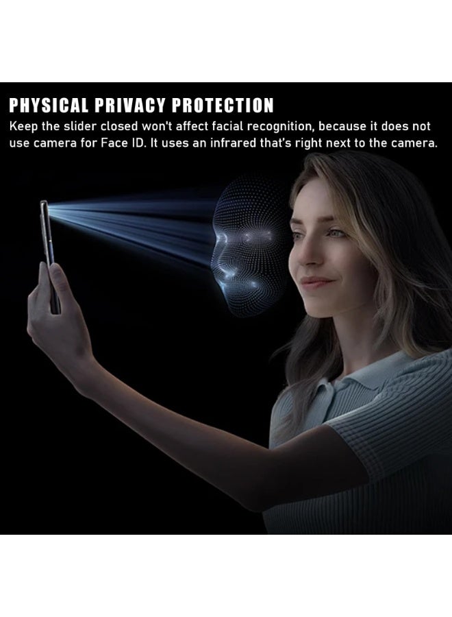 Peachjoy Front Camera Cover Compatible for iPhone 17 Pro Max/ 17 Pro/17 Air/17,Webcam Cover Protect Privacy and Security,Not Affect Face ID,Strong Adhesive-Black-Updated Version - Image 2