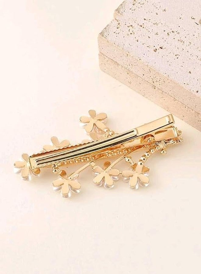 YANWENX Bridal Wedding Hair Pins Gold Crystal Headpiece Beads Hair Clip Bridal Hair Accessories for Women and Girls (Pack of 3) - Image 4