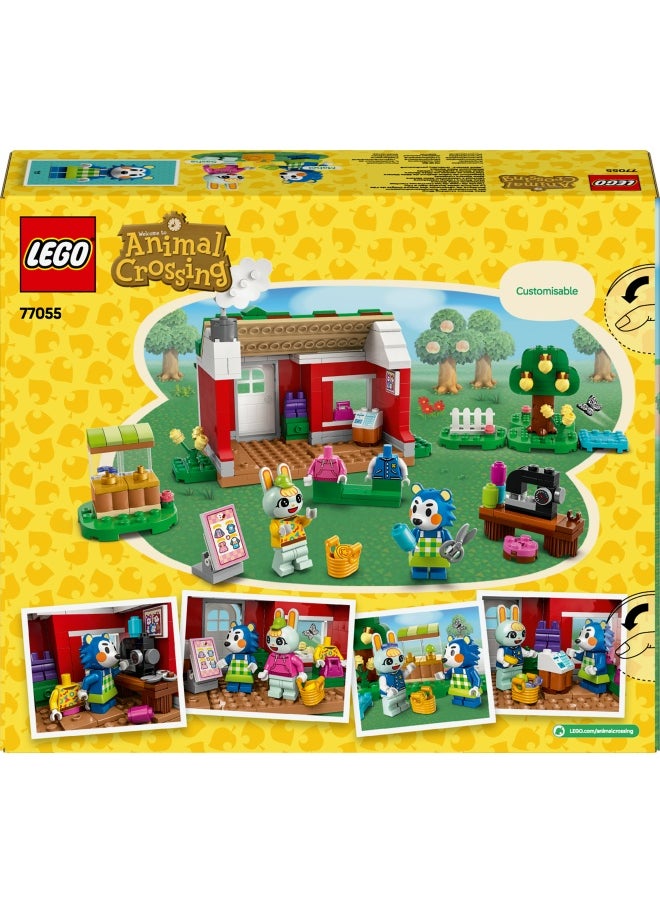 LEGO - Animal Crossing Able Sisters Clothing Shop Playset, Building Toy Set with 2 Characters to Inspire Creative Role Play, Birthday Gift for 6 Plus Year Old Girls, Boys and Gamers 77055 (322 pieces) - Image 1