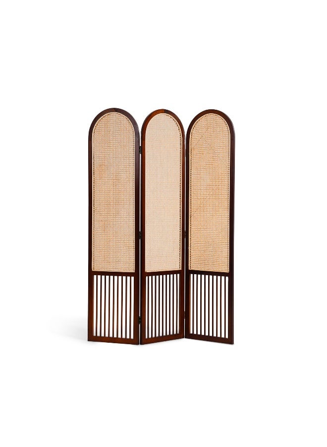 Pan Home فاصل غرف من الخيزران مين 3 لوحات قوسية 42x175 سم - طبيعي - Image 5