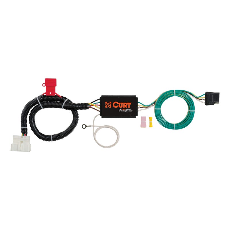 CURT 56291 Vehicle-Side Custom 4-Pin Trailer Wiring Harness, Fits Select Honda Pilot, Passport - Image 1