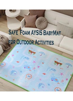 Double Sided Water Proof Baby Mat Carpet Baby Crawl Play Mat Kids Infant Crawling Play Mat Carpet Baby Gym Water Resistant (Extra Large Biggest Size6.5 Feet X 6 Feet) Playmat For Babies - pzsku/Z9C7DAAD9C4B1E8DAD6A5Z/45/_/1692784268/1985f000-393d-4f18-a029-913eb7276eb0