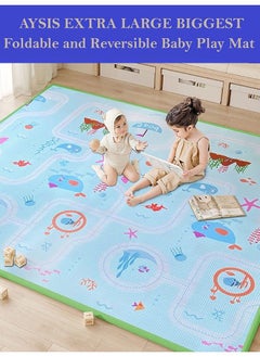 Double Sided Water Proof Baby Mat Carpet Baby Crawl Play Mat Kids Infant Crawling Play Mat Carpet Baby Gym Water Resistant (Extra Large Biggest Size6.5 Feet X 6 Feet) Playmat For Babies - pzsku/Z9C7DAAD9C4B1E8DAD6A5Z/45/_/1692784271/e1b8938d-89c3-4883-93a0-6b03bf15896b