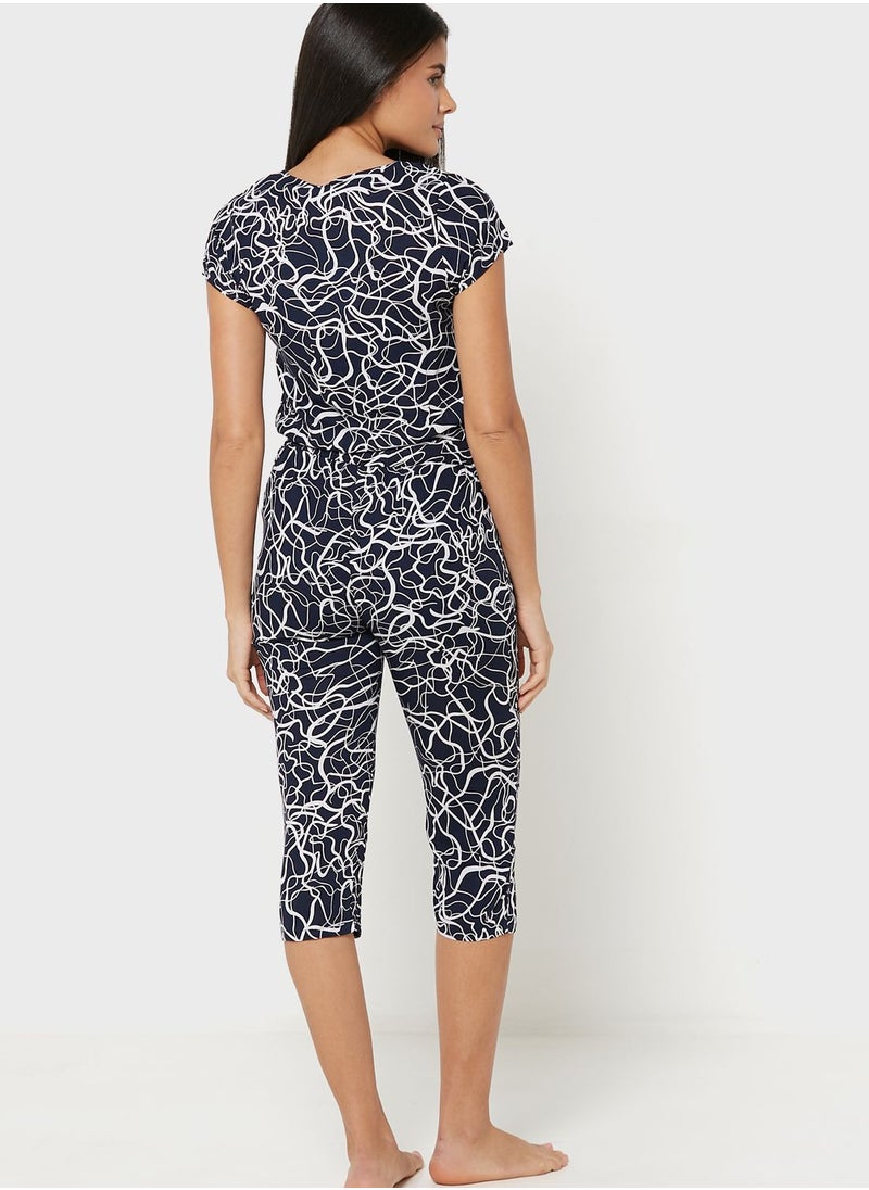 Sweet Dreams - Printed Button Detail Nightdress - Image 1
