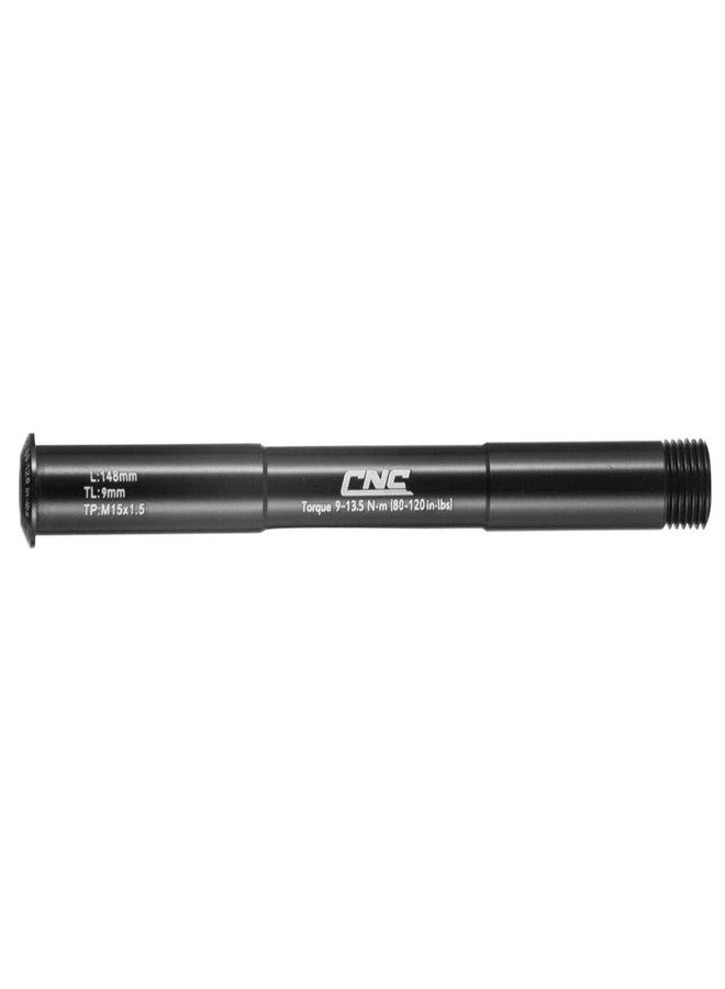 CNC Bicycle Front Hub Thru Axle Boost 15x100mm for RockShox Fork Mountain Bike Fork Axle Skewer M15(P1.5) L148mm Hub Tube Shaft, Aluminum - Image 1