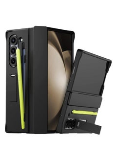 araree araree Nukin 360 SP Samsung Galaxy Z Fold 6 Case with Hinge Protection, Adjustable Kickstand, S Pen Holder Protective Slim Fit Cover Protective Body (PC) with Hinge Protector (TPU) - Black  - Image 1