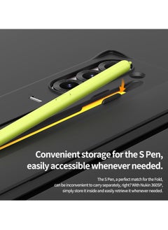 araree araree Nukin 360 SP Samsung Galaxy Z Fold 6 Case with Hinge Protection, Adjustable Kickstand, S Pen Holder Protective Slim Fit Cover Protective Body (PC) with Hinge Protector (TPU) - Black  - Image 5