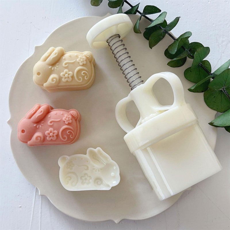 Mung Bean Mooncake Mold Set for Baking Pastry and Cookies - Image 4