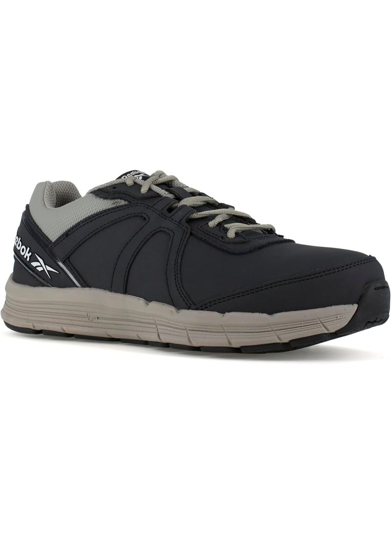 Reebok Work Men's Steel Toe Safety Shoes Slip Resistant Lightweight Industrial Work Sneakers RB3502 Guide Navy Grey - Image 4