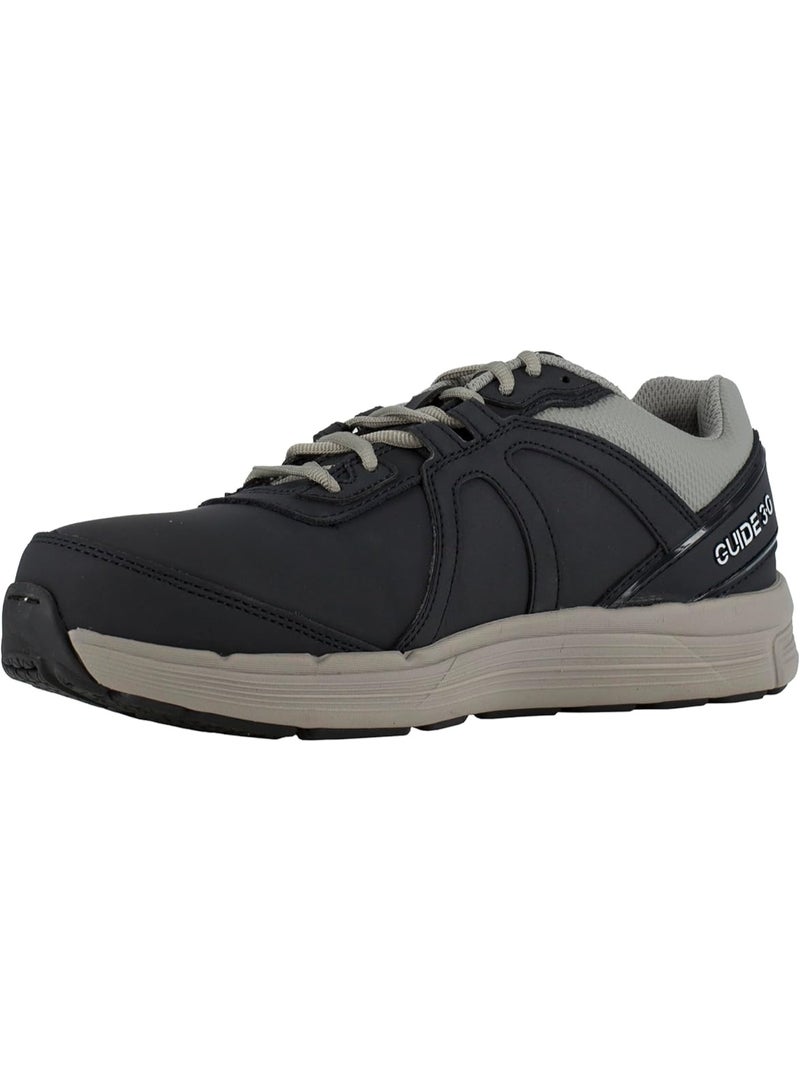 Reebok Work Men's Steel Toe Safety Shoes Slip Resistant Lightweight Industrial Work Sneakers RB3502 Guide Navy Grey - Image 1