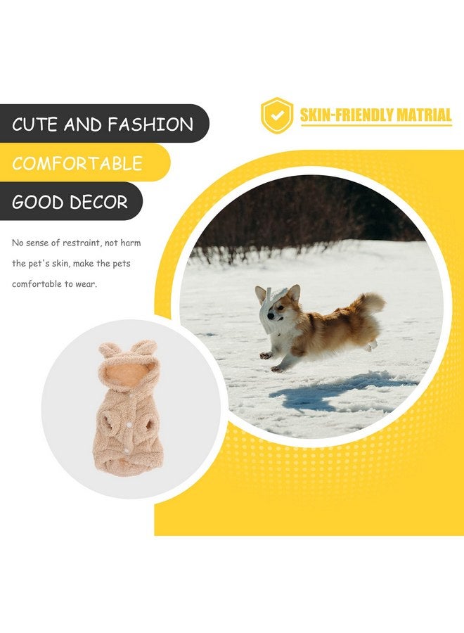 Generic Puppy Winter Cloth Girls Sleepwear Dog Outfit Dog Clothes para Dog Hooded Jumper Dog Apparel Cat Outfits Dog Winter Clothes for Small Dogs Boy Cat Cosplay Pet Sweater  - Image 5