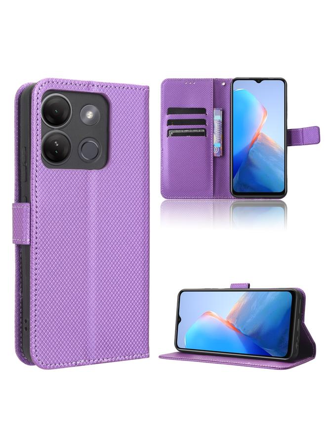 S-TOP Case For Infinix Smart 7 Plus Diamond Texture Leather Phone Case - Image 1