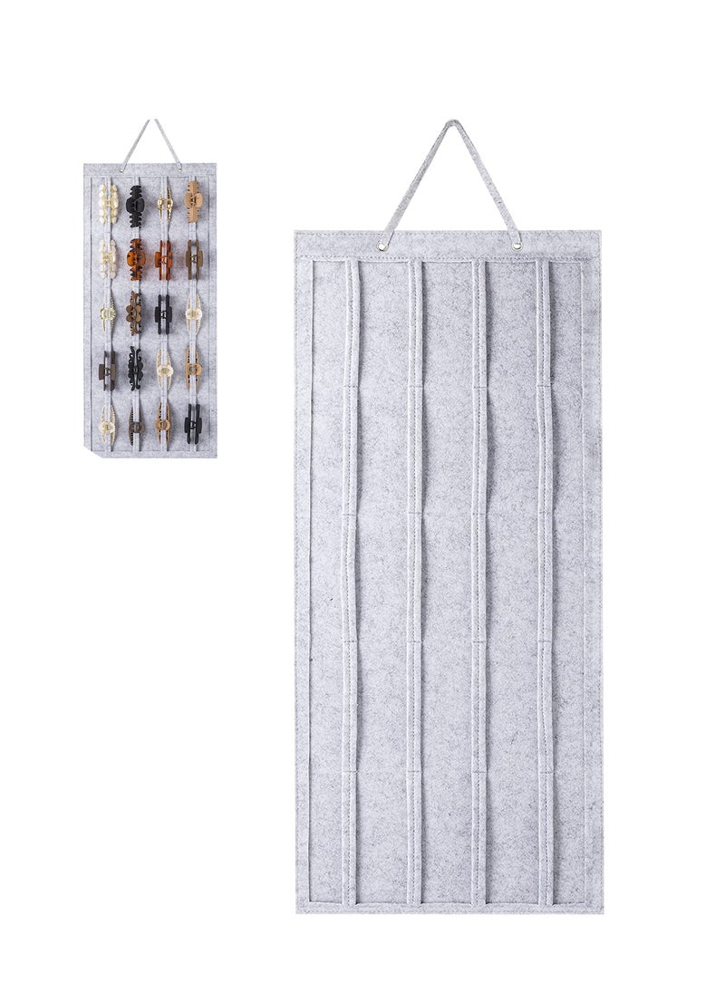 Excefore Bow Holder Stylish Girls Hair Claw Hanger Large Clip Organizer Storage Hanging Wall Door Closet Display Declutter Room Enhance Style for Fashion Teens Women  - Image 1