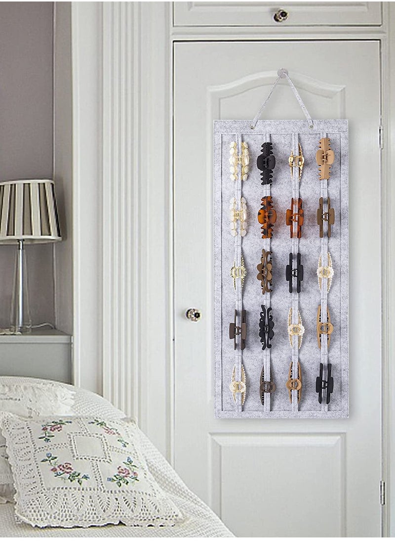 Excefore Bow Holder Stylish Girls Hair Claw Hanger Large Clip Organizer Storage Hanging Wall Door Closet Display Declutter Room Enhance Style for Fashion Teens Women  - Image 3