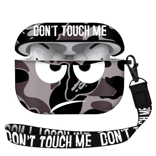 Youtec for Airpods Pro 2nd Generation Case 2022, Don't Touch Me for Airpods Pro 2 Cover with Keychain/Lanyard Soft Cute Shockproof Cover for Women Men Compatible Apple AirPod Pro 2 (Grey) - Image 1