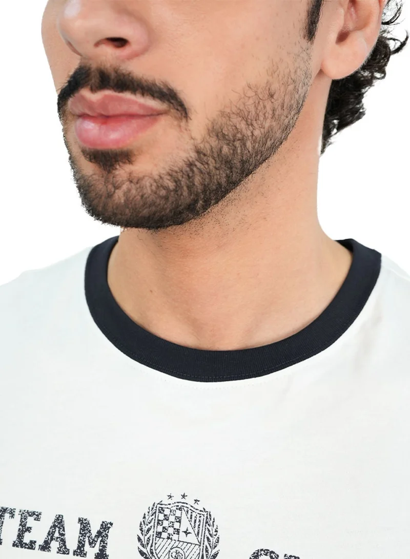 GIORDANO  Men's Slim Cotton Team Club Graphic Tee for Men | Best Price UAE