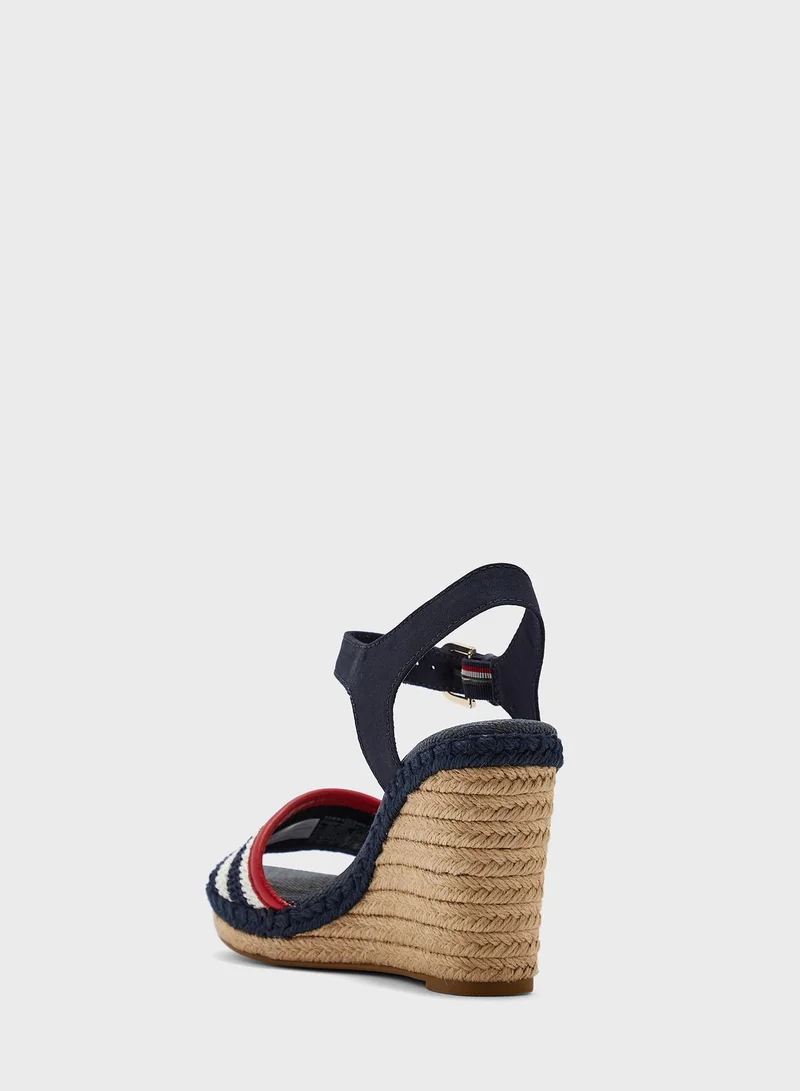 TOMMY HILFIGER Crochet High Wedge Sandals