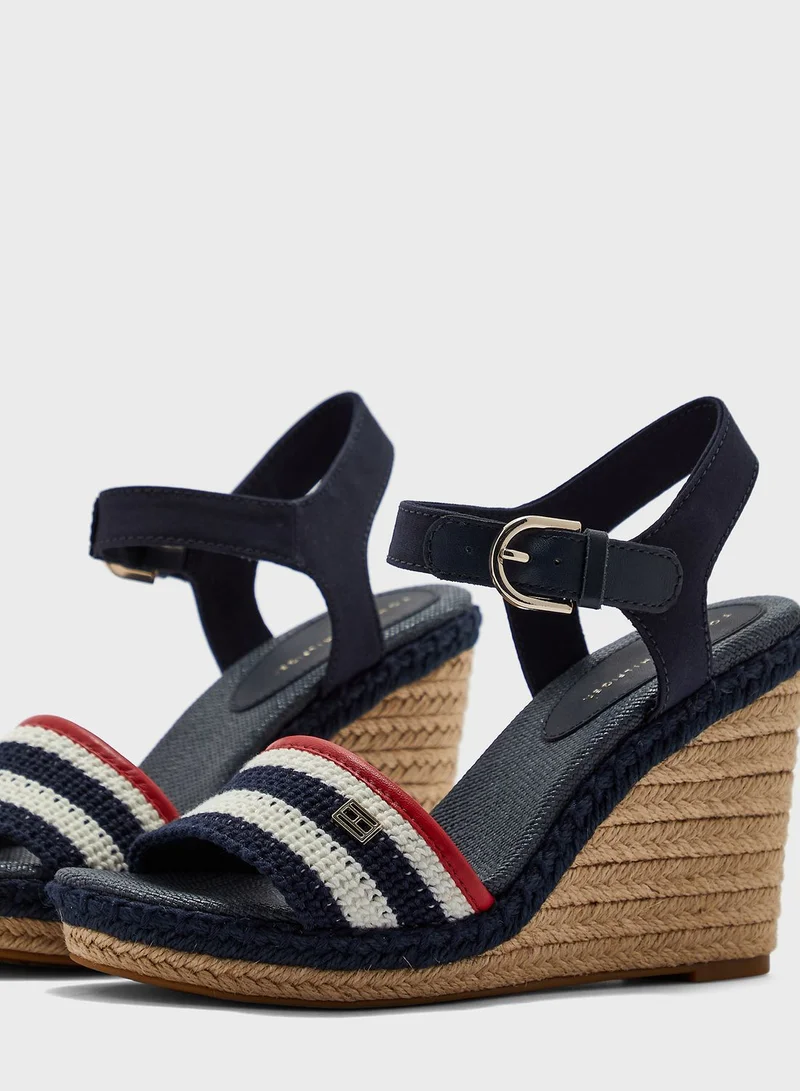 TOMMY HILFIGER Crochet High Wedge Sandals