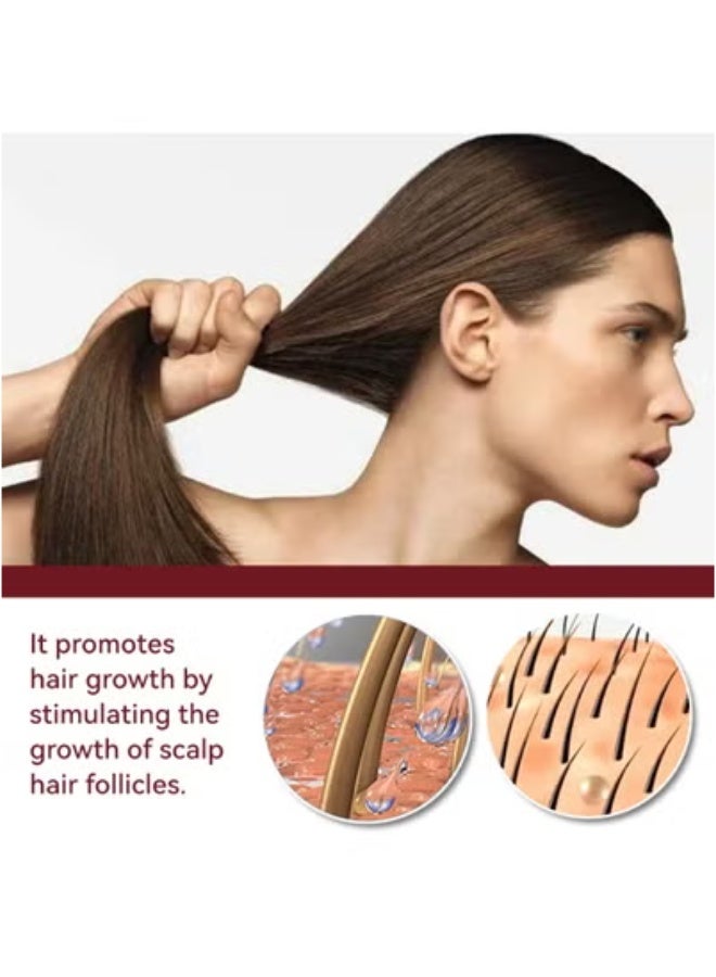 OUHOE OUHOE Hair Root Nourishing, Fast Hair Growth, Anti-Hair Loss, Strong Hair, Strengthening Hair Care Essence 50ml*3 - Image 3